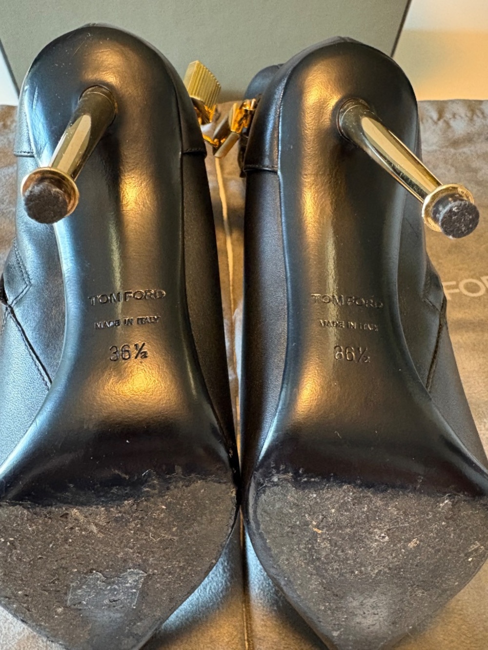 TOM FORD PADLOCK ANKLE BOOTIES - Picture 10 of 14